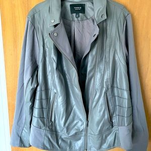 Faux Gray leather jacket